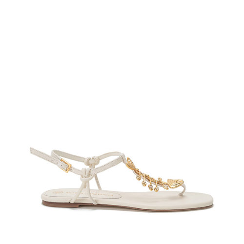 Tory Burch/汤丽柏琦 2021款 TB女鞋 羊皮CAPRI夹趾平底细带人字凉鞋 80045