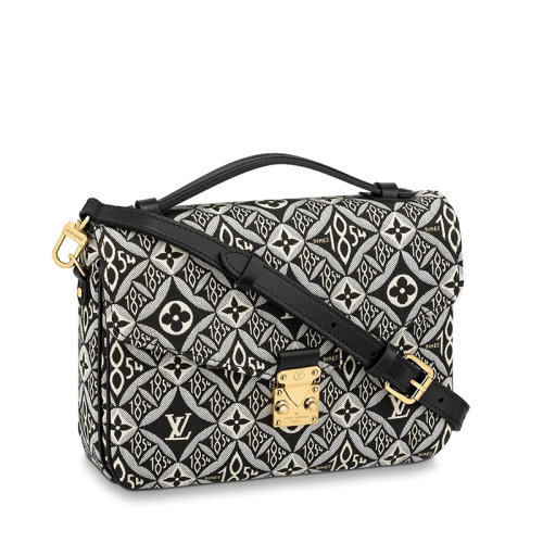 Louis Vuitton/路易威登 经典款 MéTIS MM SINCE 1854系列 女士灰色徽标1854结合印花织物S锁斜挎单肩包M57272