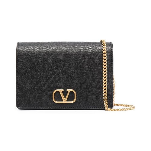  Valentino/华伦天奴 女士黑色皮革单肩包 VW2P0V34 SNP 0NO PLSX