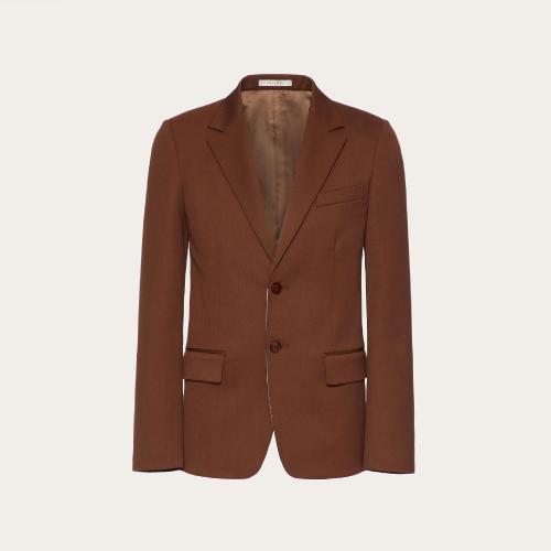  VALENTINO华伦天奴 22年秋冬 男士 夹克 VESTE DROITE EN LAINE STRETCH XV0CED80804K29