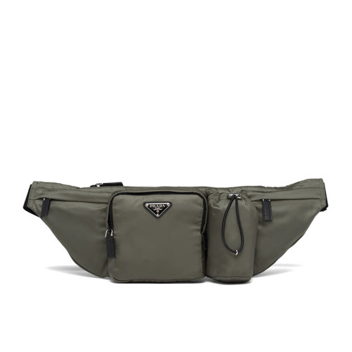 PRADA/普拉达      男士森林绿色尼龙皮革运动腰包2VL056_2DMG_F0414_V_WNO