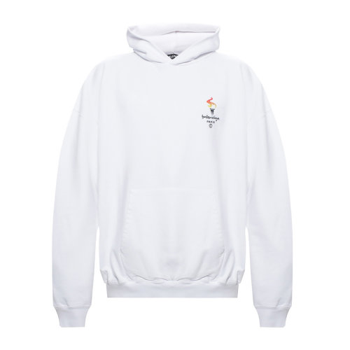 Balenciaga/巴黎世家 男装 服装 棉质LOGO印花连帽运动衫 男卫衣