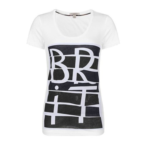  BURBERRY/博柏利 女士白色棉质短袖T恤 3968570 PLFSX