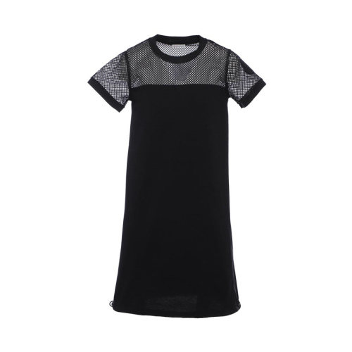 Moncler/蒙克莱  盟克睐女装 女士黑色时尚简约百搭短袖连衣裙 8I71200V8102999