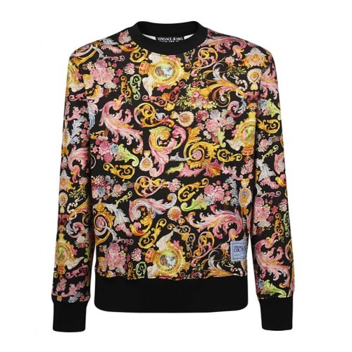 VERSACE JEANS COUTURE 男士拼色棉质卫衣 B7GWA7F3 S0153 899 PLFSX