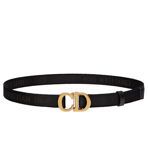 DIOR/迪奥 女士黑色提花帆布腰带20毫米B0040CNRB_M900