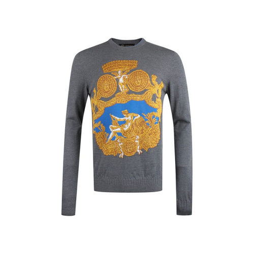 VERSACE/范思哲  男装男士灰色棉质圆领长袖时尚卫衣  A80064 A226135 A47F  GMH0034C