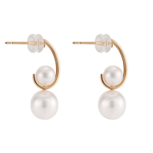 GeleiStory/GeleiStory倾心系列14K金淡水珍珠耳饰耳钉耳环珠宝礼盒生日礼物送朋友闺蜜