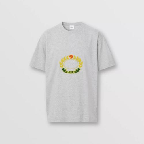  BURBERRY 22年秋冬 男士 橡树叶徽章棉质宽松 T 恤衫 80612911