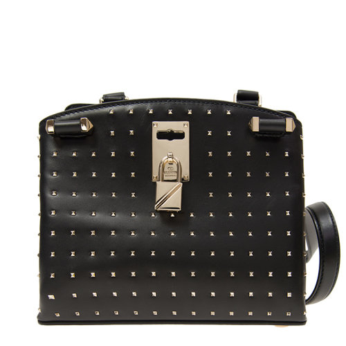 Valentino/华伦天奴 女士 黑色牛皮单肩包斜挎包 NW0B0A55MSQ 0NO HJH0015X