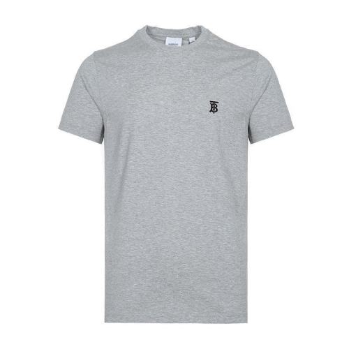  BURBERRY/博柏利 男士灰色刺绣短袖T恤 80140231 PLFSX