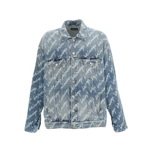  Balenciaga/巴黎世家 男士浅蓝色棉质夹克 681690 TJW90 4200 PLFSX