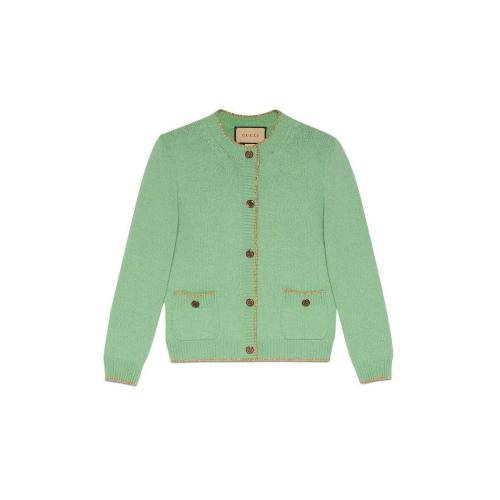  GUCCI古驰 22年秋冬 女士 棉金银丝线开衫 691575 XKCAZ 3723