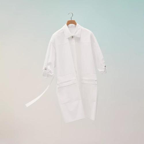  HERMES爱马仕 22年秋冬 女士 连衣裙 Robe chemise ample H2E0501DJ9036