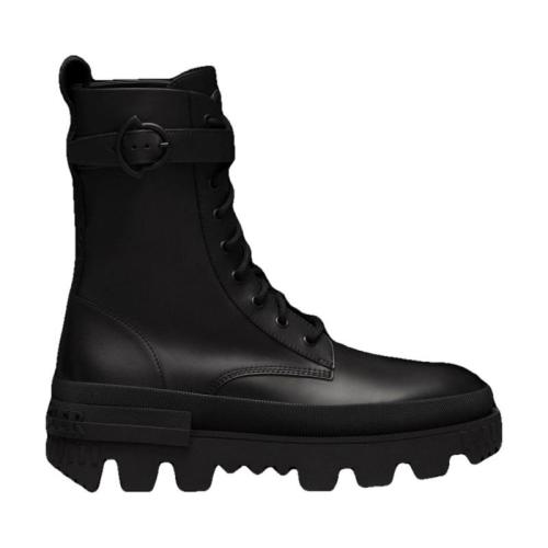  MONCLER蒙可蒙克莱 22年秋冬 女士 短靴 Carinne Lace-Up Boots H209B4F0011002SYM999
