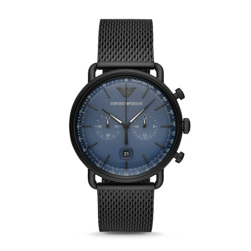 Emporio Armani/安普里奥阿玛尼 阿玛尼手表男士手表飞行员编织钢带手表AR11201