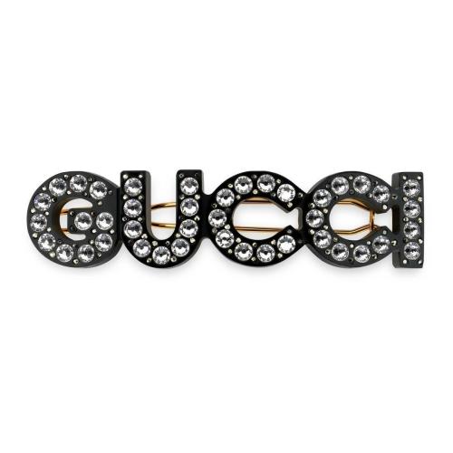 GUCCI古驰 22年秋冬 女士 水晶“Gucci”发夹 657510 I6325 8519