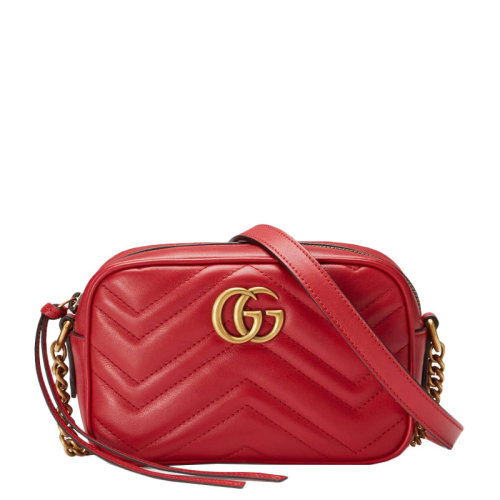 GUCCI/古驰  女士 女包水纹波金属双G时尚百搭链条斜挎包单肩包手提包 448065-DTD1T-6433