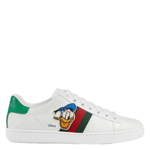 GUCCI/古驰  迪士尼合作款刺绣唐老鸭白色休闲运动鞋649399 1XG60 9114男鞋