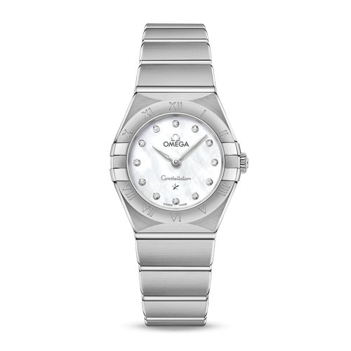 OMEGA/欧米茄 星座系列 精钢 钻石刻度 石英机芯 女士腕表 131.10.25.60.55.001