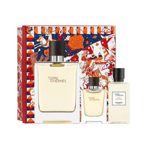 HERMES/爱马仕2021圣诞限量大地系列套装3件套 大地男士淡香水100+12.5ml+须后水40ml
