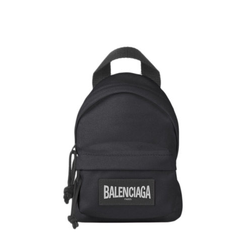 Balenciaga/巴黎世家 21新款 男士迷你黑色再生尼龙背包型状单肩斜挎包6560602JMRX1000