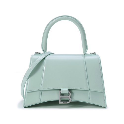 Balenciaga/巴黎世家 女士Hourglass系列牛皮革小号Top Handle手提单肩斜挎包沙漏包 593546 1QJ4Y