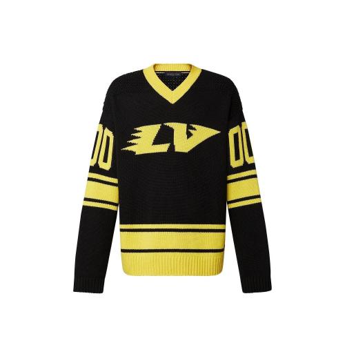  LV路易威登 22年秋冬 男士 针织衫 嵌花橄榄球 T 恤 1A9TAZ 1A9TAW 1A9TAX 1A9TB0 1A9TB1 1A9T