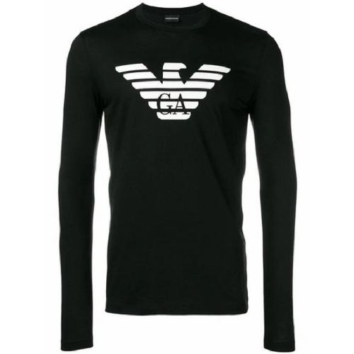  Emporio Armani/安普里奥阿玛尼 男士黑色棉质长袖T恤 8N1T64-1JNQZ-0999 PLFSX