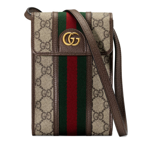 GUCCI/古驰 Ophidia系列GG迷你手袋 帆布/配皮  625757 96IWT
