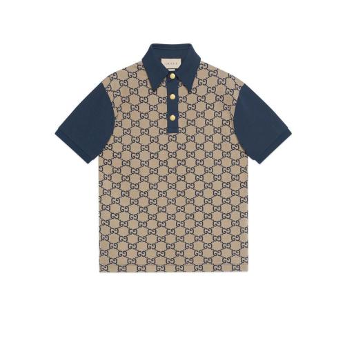  GUCCI古驰 22年秋冬 男士 GG真丝棉Polo衫 682015 XJD1F 2480