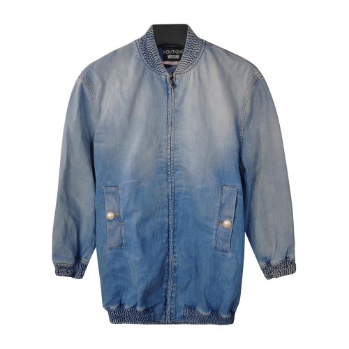 MOSCHINO/莫斯奇诺 女装/女士外套/女士牛仔夹克 RA06091122（瑕疵折扣）