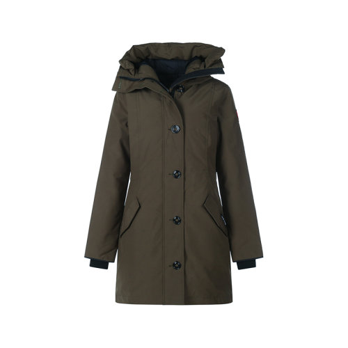 CANADA GOOSE/加拿大鹅 女士羽绒服 女士聚酯纤维中长款ROSSCLAIR派克大衣鸭绒连帽羽绒服 2580LT