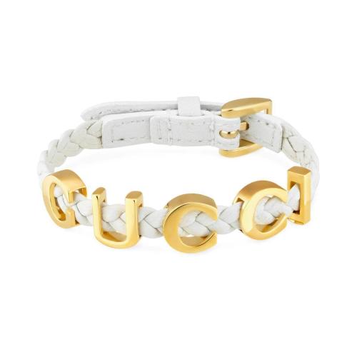 GUCCI古驰 22年秋冬 女士 皮革“Gucci”手镯 684631 IAAA1 8078