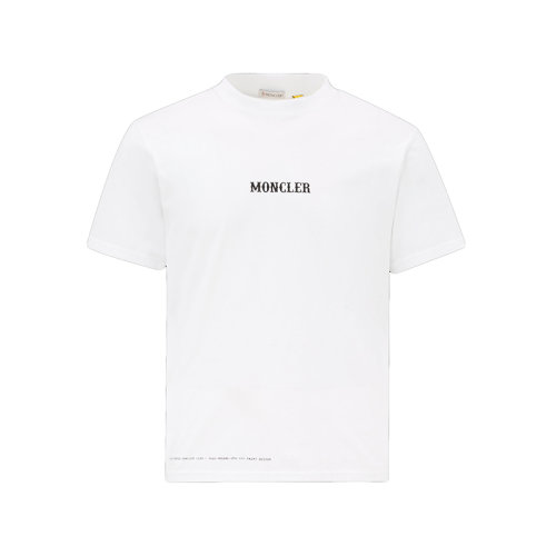 Moncler/蒙克莱 22年秋冬新款 Maya 70系列FRGMT藤原浩合作款 男女同款白色纯棉马戏团图案T恤H209U8C00003M2353001