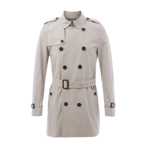 BURBERRY/博柏利 男士风衣  卡其色纯棉经典男士风衣  陈列痕迹 瑕疵特卖（陈列痕迹，不影响使用）