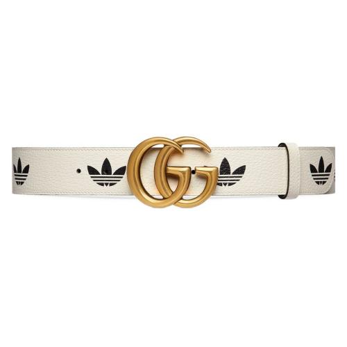  GUCCI古驰 22年秋冬 男士 adidas x Gucci GG Marmont系列腰带 406831 U4DAT 8845