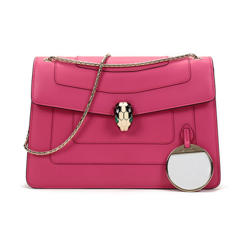 BVLGARI/宝格丽女士SERPENTIFOREVER系列牛皮蛇头扣手提单肩包 288703