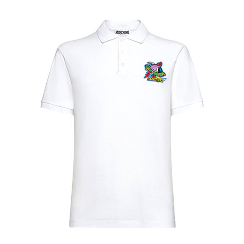 MOSCHINO/莫斯奇诺 男款经典百搭短POLOT恤衫A12062043