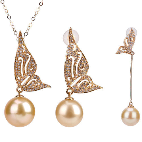 GeleiStory/GeleiStory真爱系列14K金南洋金珠项链蜕变限量版