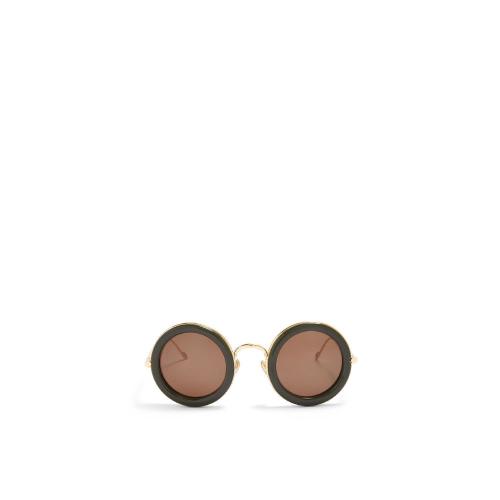  LOEWE罗意威 22年秋冬 女士 太阳眼镜 Round sunglasses in acetate G735270X07-4217