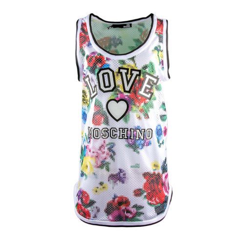 LOVE MOSCHINO/LOVE MOSCHINO  女装品牌字母爱心白色女士无袖背心 W4G2701M38460009