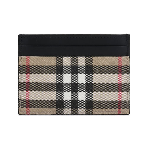 BURBERRY/博柏利【22春夏新款】男女通用款聚氨酯/织物/牛皮卡包卡夹Vintage格纹 80495921