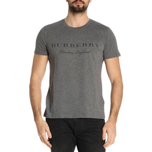  BURBERRY/博柏利 灰色logo徽标男士短袖T恤 40507501 PLFSX