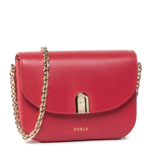 FURLA/芙拉 1927系列女士纯色磁扣翻盖开合单肩包斜挎包链条包女包 BAONACO-ARE000 多色可选