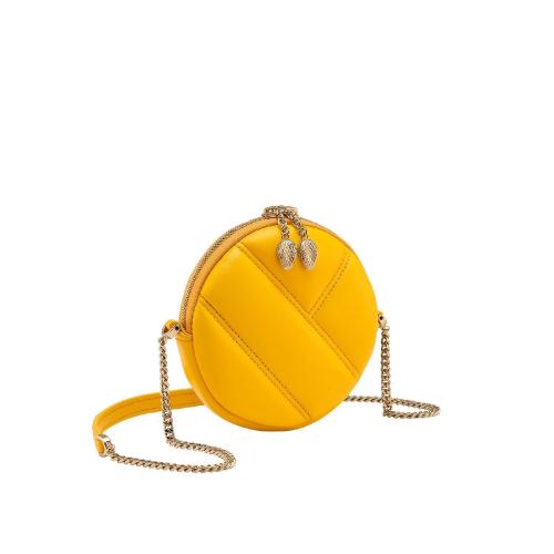  BVLGARI宝格丽 22年秋冬 女士 手提包 SERPENTI CABOCHON POCHETTE EN CUIR 292257292257