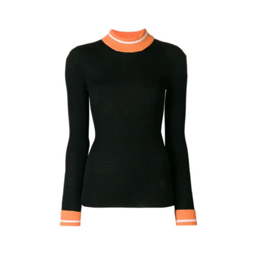 LOEWE/罗意威 女装 女士羊毛拼色时尚百搭秋冬半高领长袖针织衫/毛衣 D3289090SM-1109