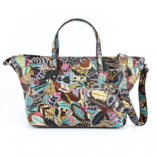 Salvatore Ferragamo/菲拉格慕 女士拼色皮革手提包 21F644 636850