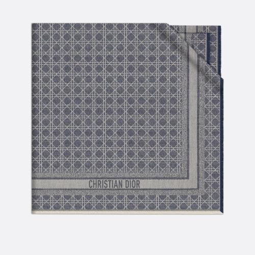  DIOR迪奥 22年秋冬 女士 围巾 Dior Cannage 披肩 15CAN140I163_C525 预定商品1-3周发货