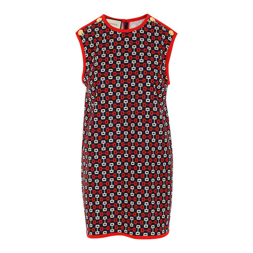 GUCCI/古驰  古琦女裙 时尚百搭 女士混色无袖圆领连衣裙 609515 ZADJ3 4558 HKY012467